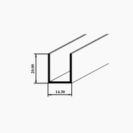 LUS-030 ( Calha ''U'' Estore MINI)