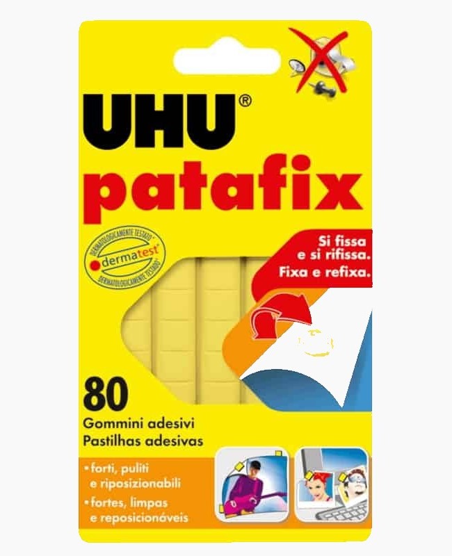 UHU Patafix Cor Amarela (80 Pastilhas)